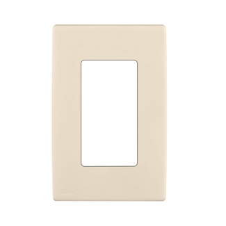 RENU® 1-Gang Screwless Snap-On Wallplate, Gold Coast White