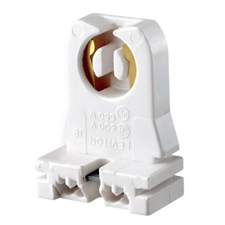 Leviton 13353-N 660 W White Thermoset Slide-On Medium Bi-Pin Standard Fluorescent Lampholder Product image for Leviton 13353-N 660 W White Thermoset Slide-On Medium Bi-Pin Standard Fluorescent Lampholder