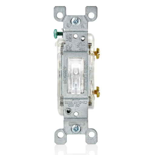 Product image for LEV L1461-2C LED TOGGLE ILLUM SWTCH