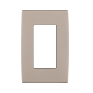 RENU® 1-Gang Screwless Snap-On Wallplate, Café Latte