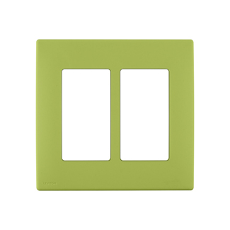 RENU® 2-Gang Screwless Snap-On Wallplate, Granny Smith Apple