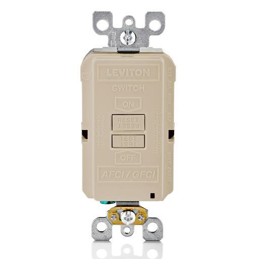 Product image for LEV AGRBF-T LA AFCI/ST GFCI BLANK F