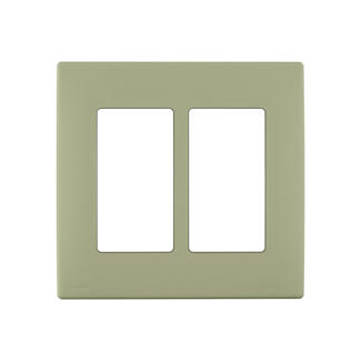 RENU® 2-Gang Screwless Snap-On Wallplate, Prairie Sage