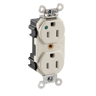 Lev-Lok Duplex Receptacle