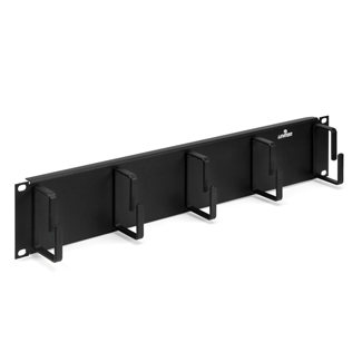 5-Ring Horizontal Manager, 2RU, 2" metal rings
