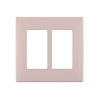 RENU® 2-Gang Screwless Snap-On Wallplate, Fresh Pink Lemonade