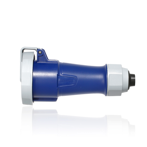 LEV Series IEC Pin & Sleeve Connector with Screwless Clamp Assembly