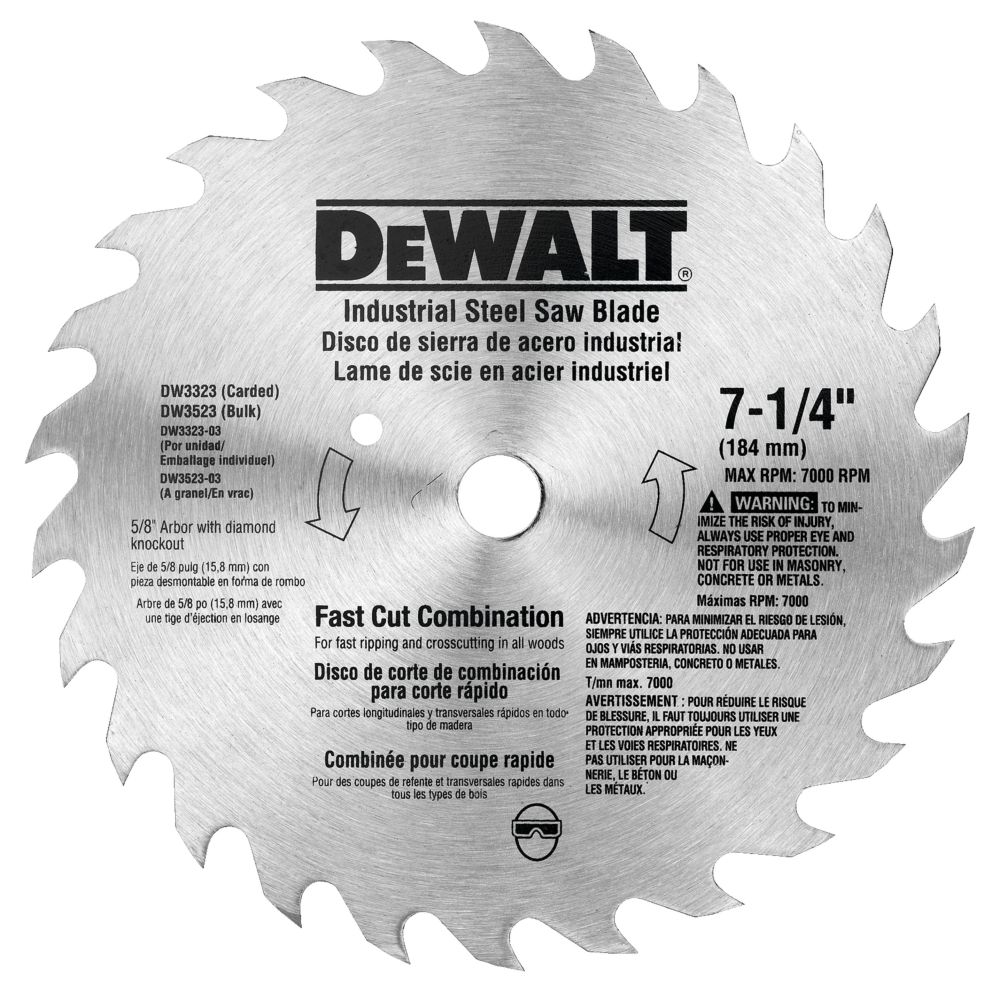 Product image for B&D DW3324 7-1/4IN 100TEETH STEEL C