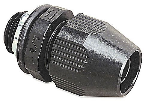 Product image for Thomas & Betts LT50P 1/2" BULLET Straight Liquidtight Connector, Non-Metallic