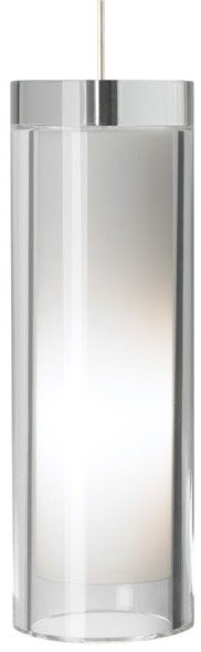 Product image for Sara Grande 1 Light Pendant - Satin Nickel w/ Clear Glass