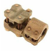 Product image for Burndy NDR6644T12 High copper Alloy Stud Connector, 1-1/4-12 Stud, 4-5/8 in Length, Stud to Cable Stud to Tube Stud to Bar