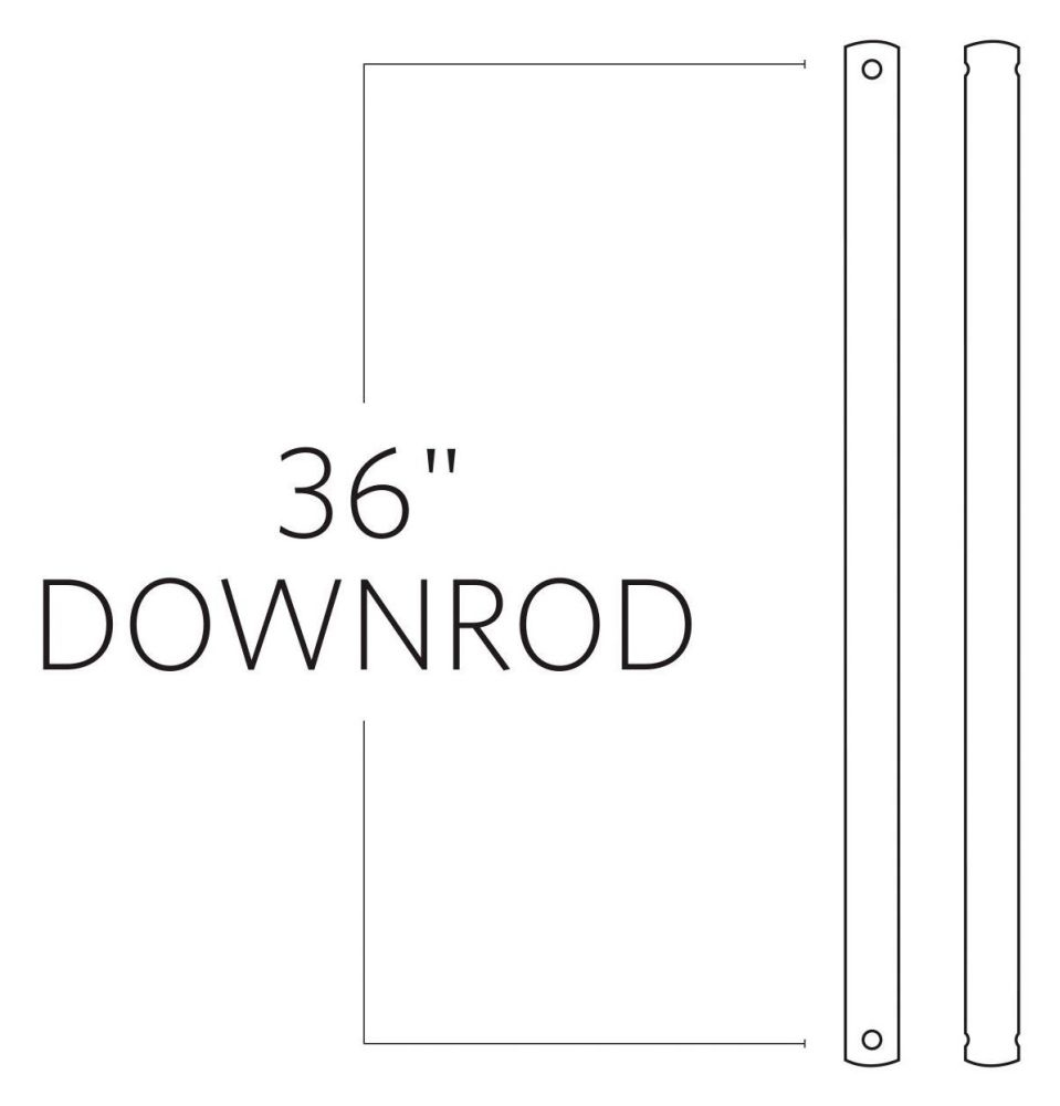Product image for 36" Downrod - Titanium
