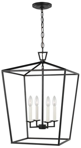 Product image for Dianna 4 Light Medium Foyer Pendant - Midnight Black