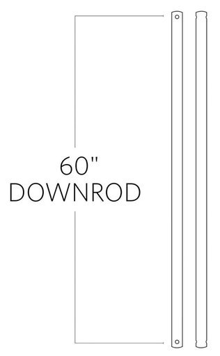 Product image for 60" Fan Downrod - Roman Bronze