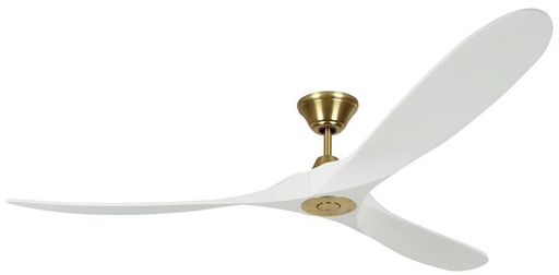 Product image for Maverick 70" Ceiling Fan - Burnished Brass/Matte White