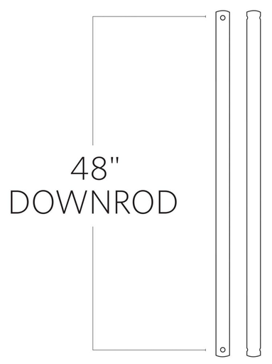 Product image for 48" Downrod - Titanium
