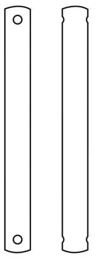 Product image for 18" Downrod - Polished Nickel