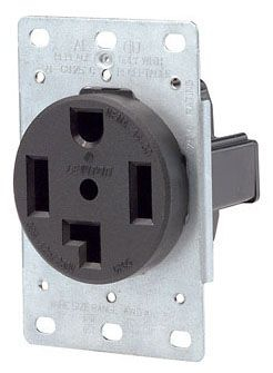 Product image for Leviton 278 NEMA 14-30R 30amp 3 Pole 4 Wire Straight Blade Industrial Receptacle