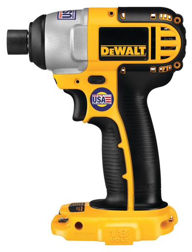 Product image for DeWalt DC825B 1/4" (6.35mm) 18V Cordless Impact Driver (Tool Only)