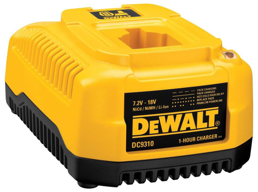Product image for DeWalt DC9310 7.2V-18V NiCd/NiMH/Li-Ion Fast Charger