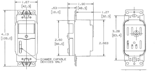 Product image for HCI RMS101ILI OCC SENSOR SW ILLUM,