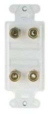 ONQ F9005-WH UNIV DUAL SPEAKER OUTLET STRAP WH