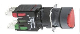 Square D XB6AA42B 16 mm 240 VAC 1.5 Amp 1NC Red Round Flush/Spring Return Non-Illuminated Push Button