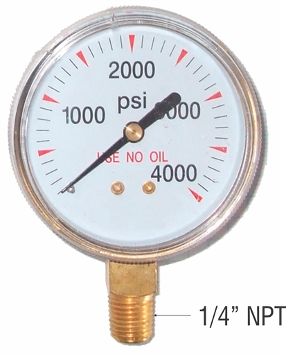 2-1/2 X 30 PSI GAUGE
