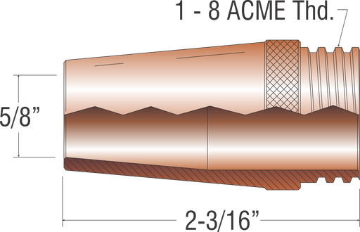 NOZZLE 5/8" (Coarse Thread), PX25CT-62