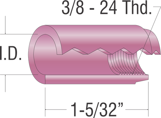 ALUMINA CUP 5/16" I.D.  9-20-25