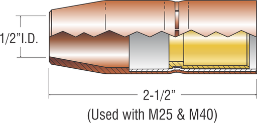 NOZZLE 1/2" I.D. M25/M40