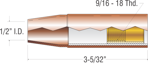 NOZZLE 1/2" I.D. FLUSH (KP23-50F