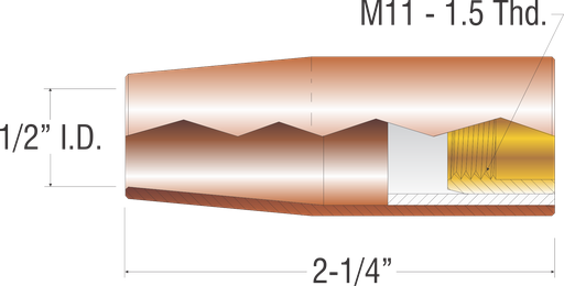 NOZZLE 1/2" I.D. (KP21-50)