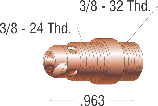COLLET BODY 17-18-26 SERIES TIG