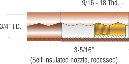 NOZZLE 3/4" I.D. HEAVY DUTY