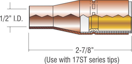 NOZZLE 1/2" I.D. TAPERED