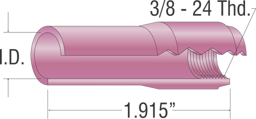 ALUMINA CUP .165 9-20-25 SERIES