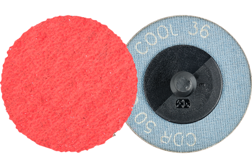 PFERD COMBIDISC® Abrasive Disc, 2" Dia, Type CDR, 36 Grit, Ceramic oxide CO-COOL