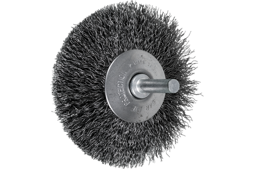 PFERD Mounted Flared Cup Brush 3" Dia. .008 Carbon Steel 1/4" Shank