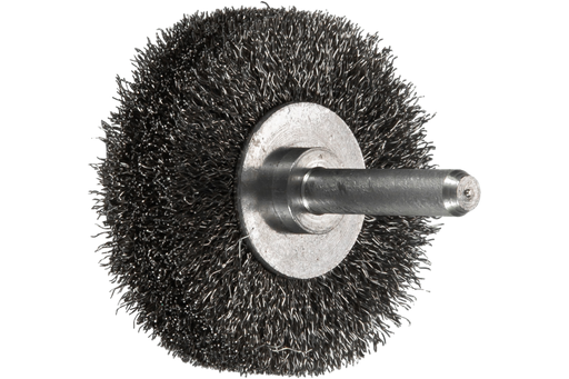 PFERD INOX-TOTAL Crimped Wire Wheel Brush 2" Dia. .008 SS 1/4" Shank