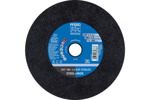 CUT-OFF WHEEL, 7" X .045 X 7/8,