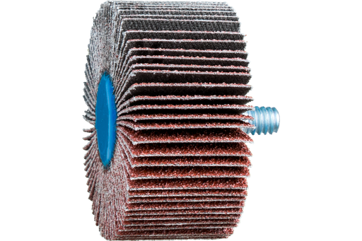 PFERD Quick Change Flap Wheel, 2" x 1, 60 Grit, 1/4-20 Thread, Aluminum oxide