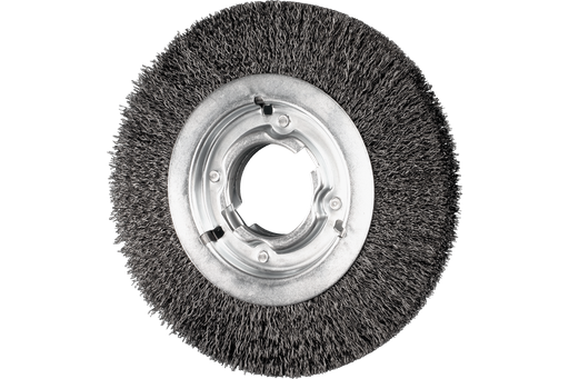 PFERD Crimped Wire Wheel Brush 8" Dia Medium Face .014 CS 2" Keyed Arbor .023