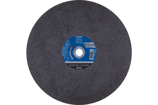 PFERD Portable Cut-Off Wheel, 16" x 3/16 x 1, SG STEEL, T1, Aluminum oxide