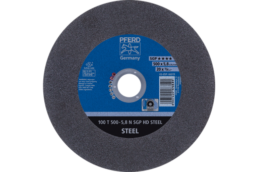 PFERD Large Diameter Cut-Off Wheel 20" x 1/4 x 1, SGP HD STEEL, N, Aluminum oxide