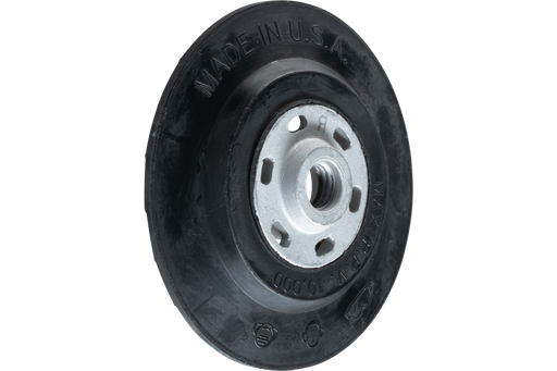 PFERD Fiber Disc Backing Pad, Ribbed, Regular Density, 5" Dia, 5/8-11 Clamping Nut
