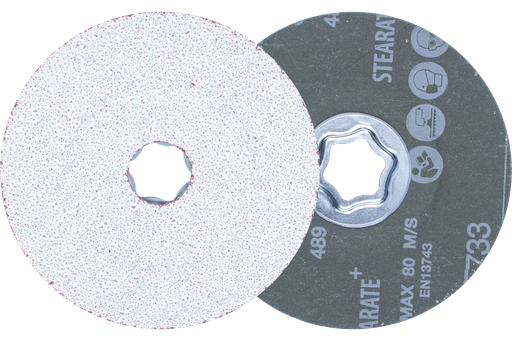 PFERD COMBICLICK® Fiber Disc, 4-1/2" Dia, 36 Grit, Ceramic oxide CO-ALU