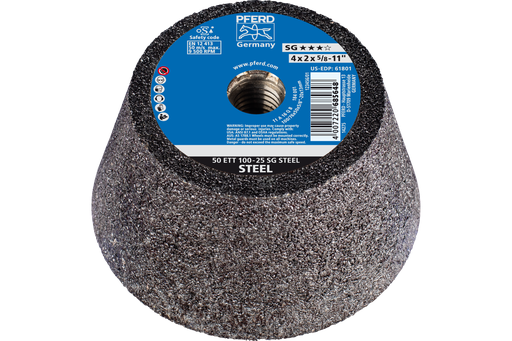 4" X 3-1/2 X 5/8-11 CUP WHEEL,