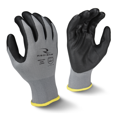 RWG13C Polyester Shell Foam Nitrile Gripper Glove - Size S