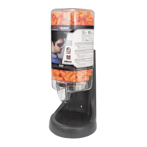 Radians FPD-500L80 Refillable Earplug Dispenser with 500 Pairs FP80 Earplugs - 15.5 Inch Height